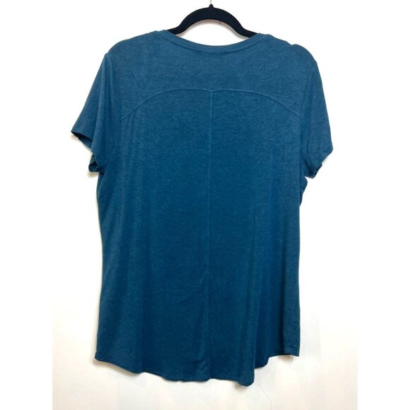 Prana Foundation Short Sleeve V-Neck Pocket Tee Size Large Soft Lightweight - Picture 2 of 6